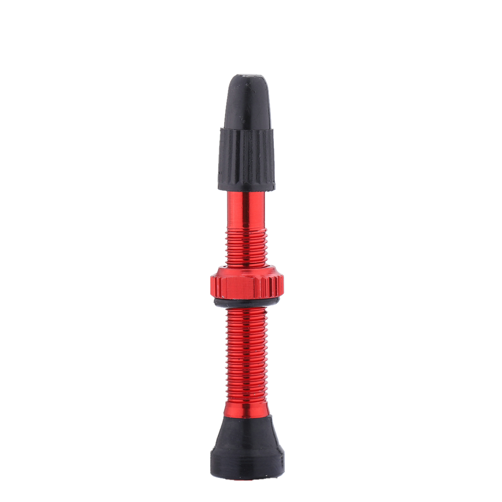 Red Presta Bicycle Aluminum Tubeless Tire Valve Stem