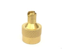 Metal Slotted Head Valve Stem Caps With Core Remover For Truck
