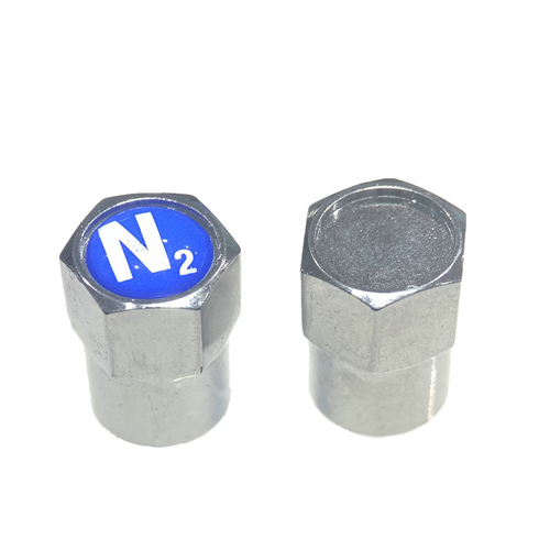 N2 Nitrogen NOS Tyre Tire Valve Stem Caps For Nitrous Oxide System