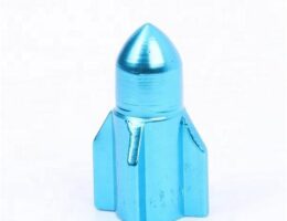 Rocket Shape Decorative Tire Valve Stem Cap