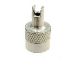 Zinc Alloy Slotted Head Valve Caps With Core Remover Tool