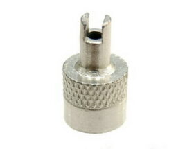 Zinc Alloy Slotted Head Valve Caps With Core Remover Tool